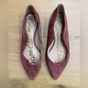 Sam Edelman Rose Suede Pointed-Toe Flats